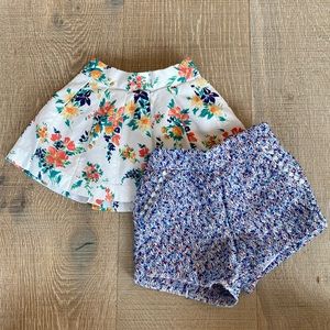 Size 12-18 month - Janie and Jack short and skirt